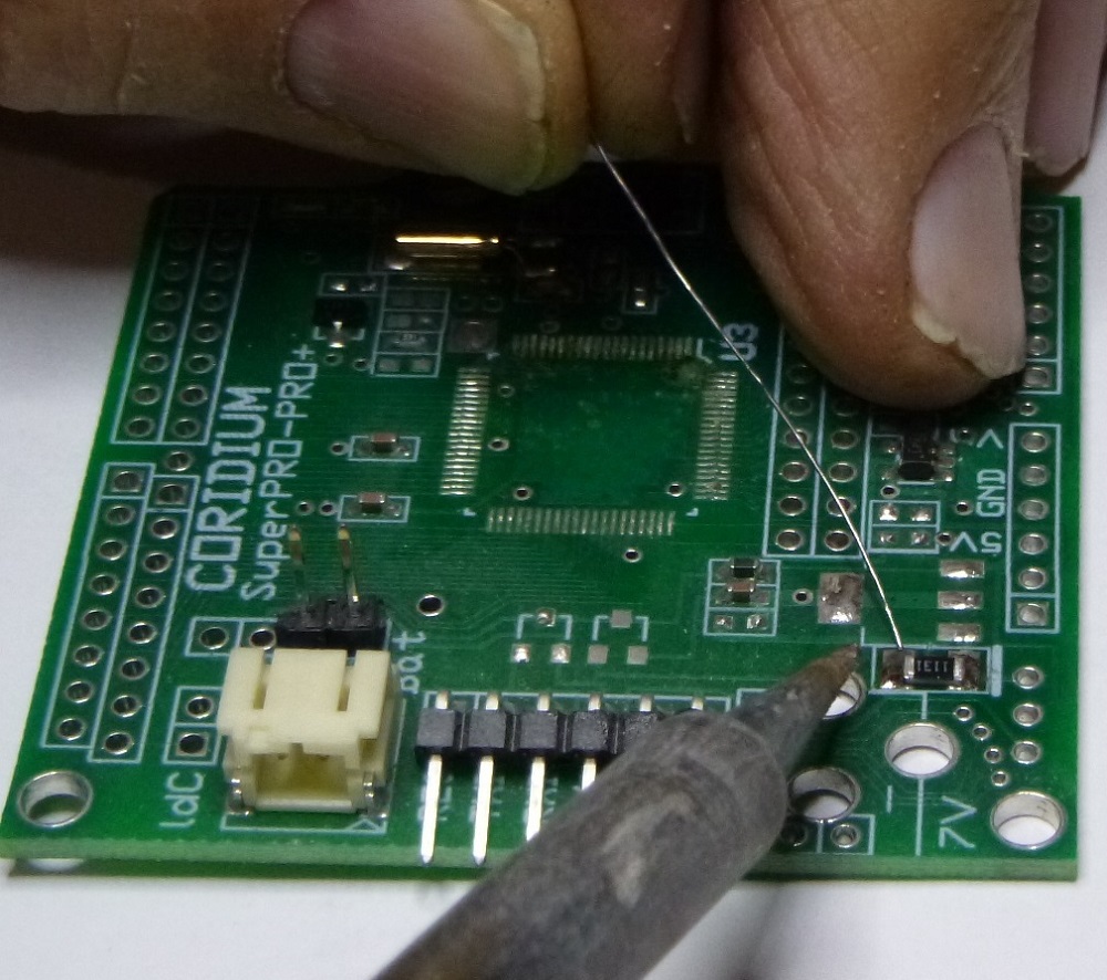 Complete the soldering